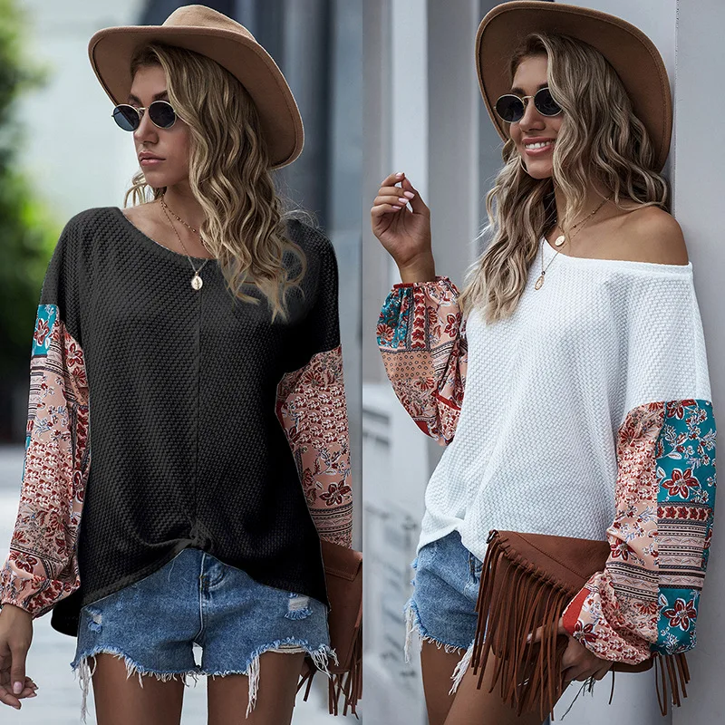 2020 Autumn New Product Splicing Loose O-Neck Casual Paragraph Long-sleeved Basic Sweater T-shirt Female S-xl
2020 Autumn New Product Splicing Loose O-Neck Casual Paragraph Long-sleeved Basic Sweater T-shirt Female S-xl