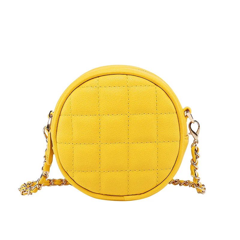 2020 Summer and Autumn New Korean Version Fashion Rhombus String Leather Chain Small round Bag Shoulder Cross-Body Women Bag
2020 Summer and Autumn New Korean Version Fashion Rhombus String Leather Chain Small round Bag Shoulder Cross-Body Women Bag