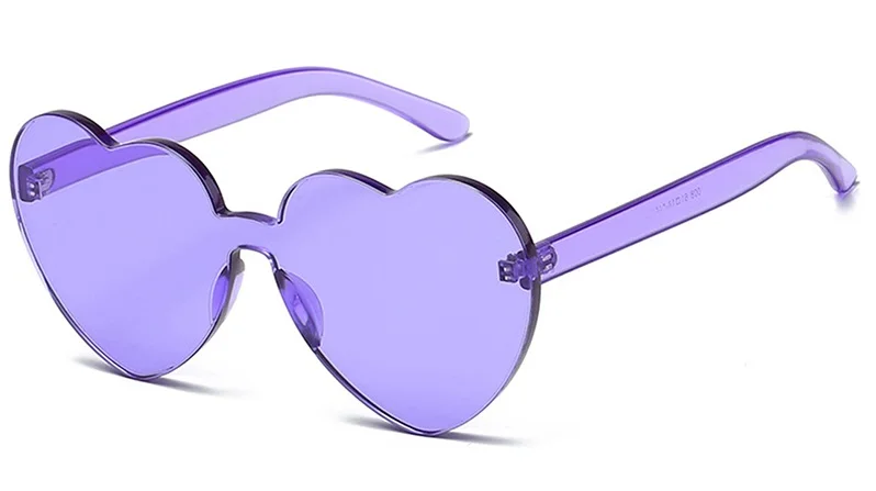 Oversized Herz Sonnenbrille Für Damen Uv Schutz Candy Farben_voghion.com