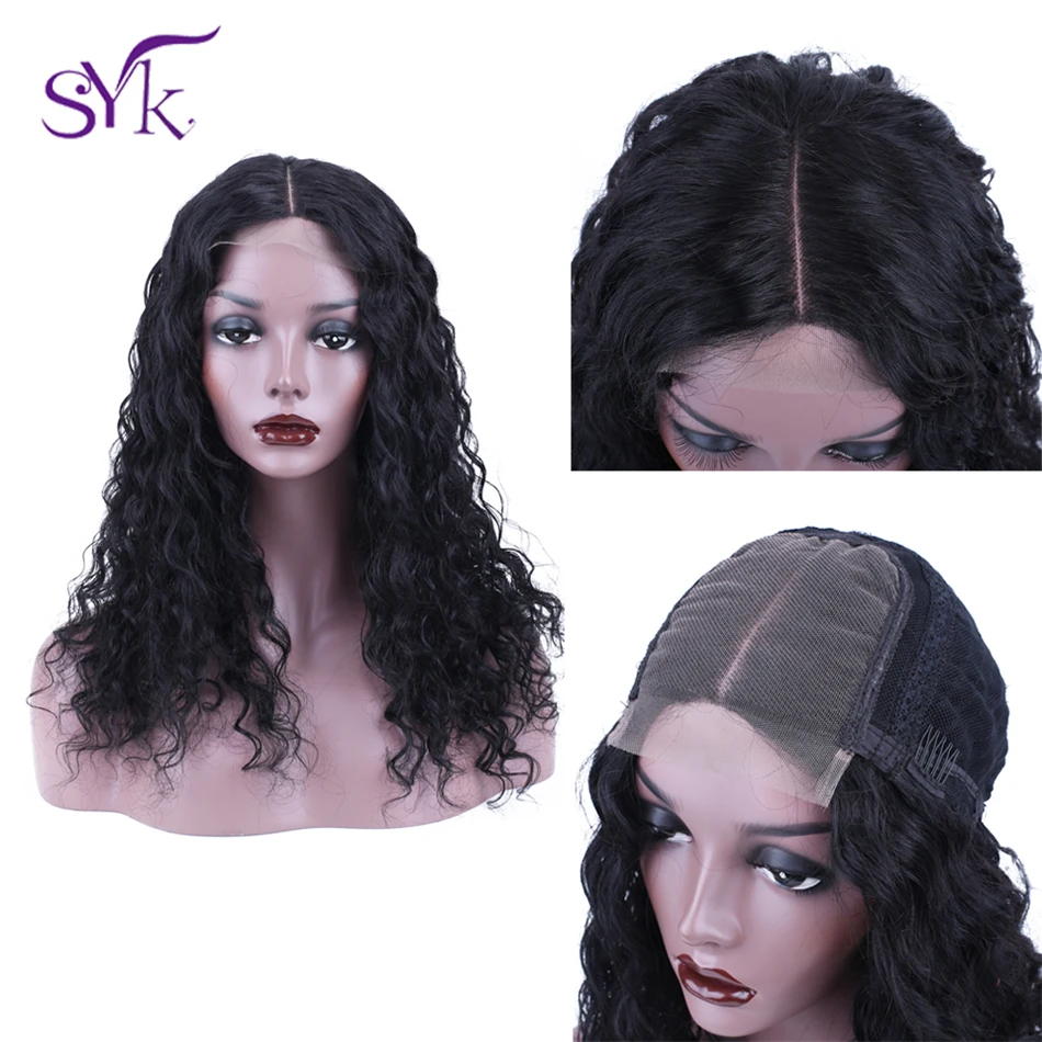 SYK HAIR Lace Closure Human Hair Wigs Pre-Plucked 4*4 Lace Closure Wig Brazilian Hair Deep Wave Wig For Black Women 150% Density
SYK HAIR Lace Closure Human Hair Wigs Pre-Plucked 4*4 Lace Closure Wig Brazilian Hair Deep Wave Wig For Black Women 150% Density