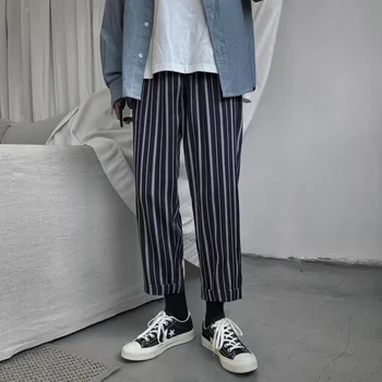 2019 Autumn New Korean Men's Large Size Loose Slim Straight Vertical Stripes Student Couple Casual Pants
2019 Autumn New Korean Men's Large Size Loose Slim Straight Vertical Stripes Student Couple Casual Pants