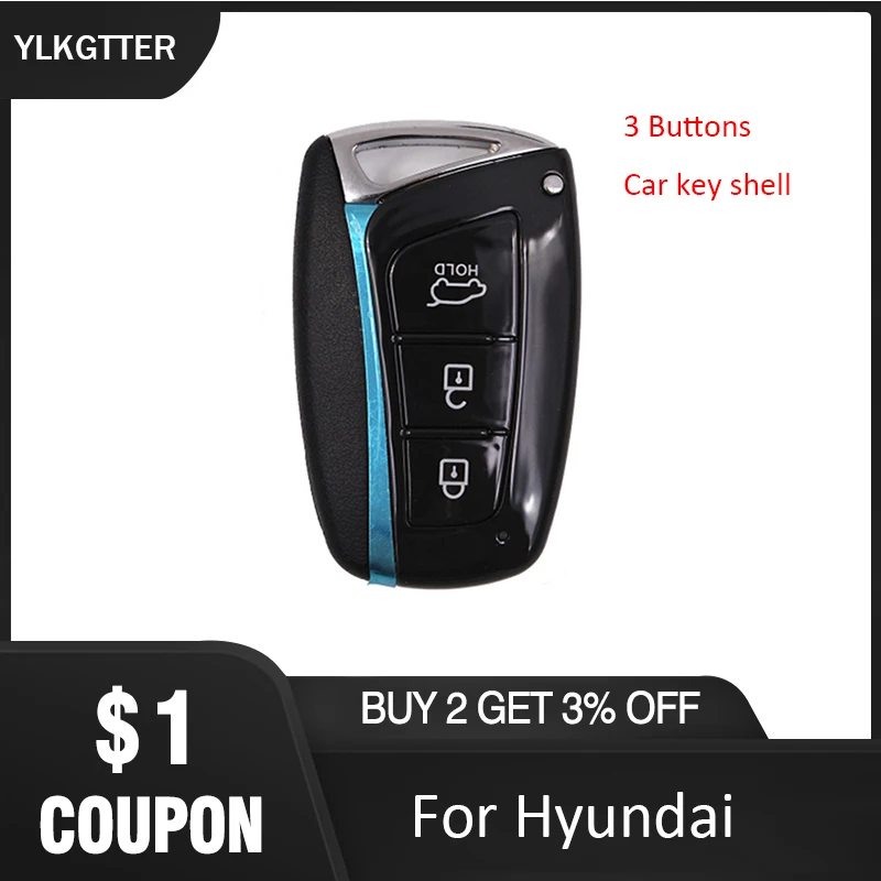 YLKGTTER 3 кнопки автомобильный смарт ключ без чипа подходит для HYUNDAI Santa Fe IX45