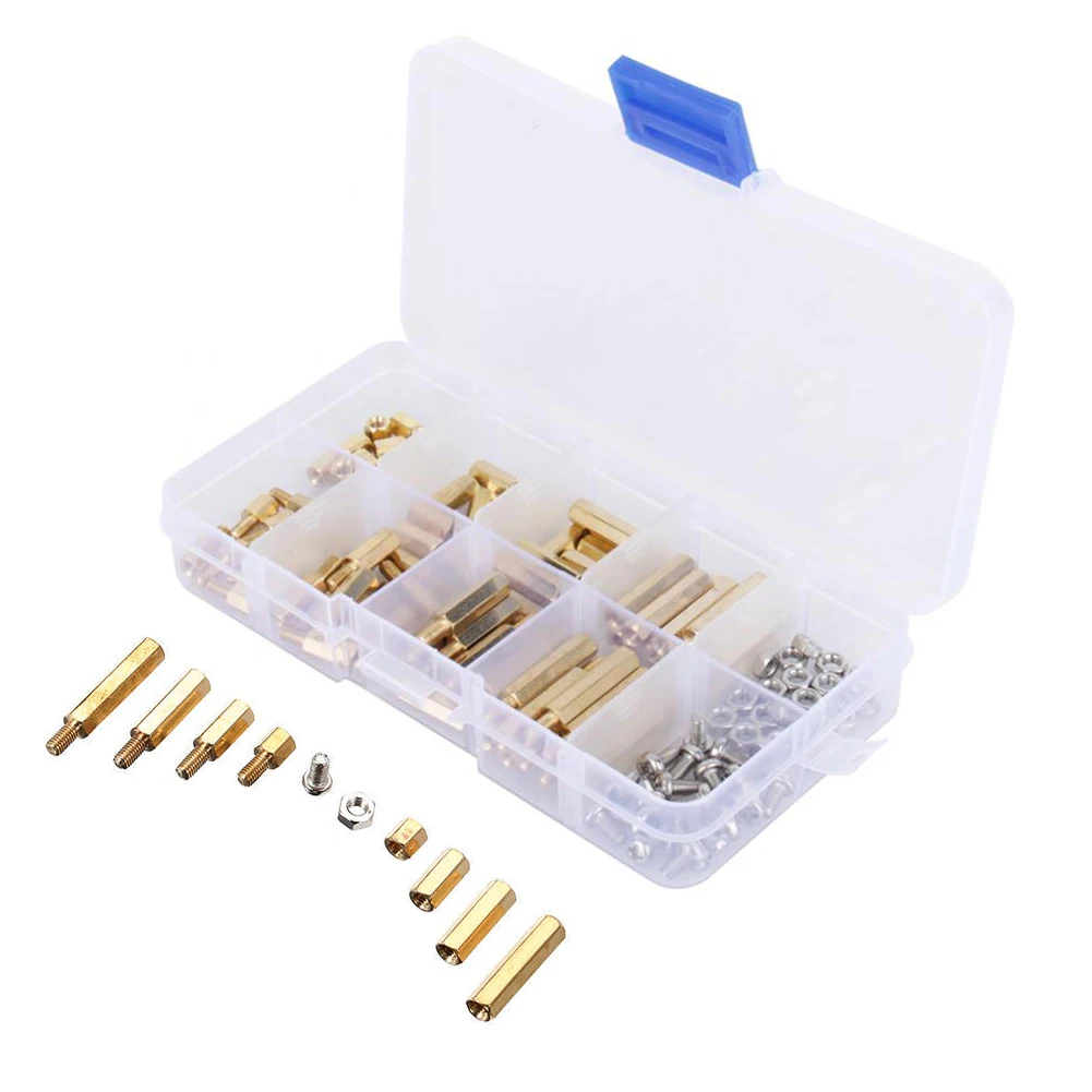 120Pcs M3 Stainless Steel Screw Box Nut Brass Hexagonal Copper Column Isolation Column Spacer Column Combination Tools Part
120Pcs M3 Stainless Steel Screw Box Nut Brass Hexagonal Copper Column Isolation Column Spacer Column Combination Tools Part