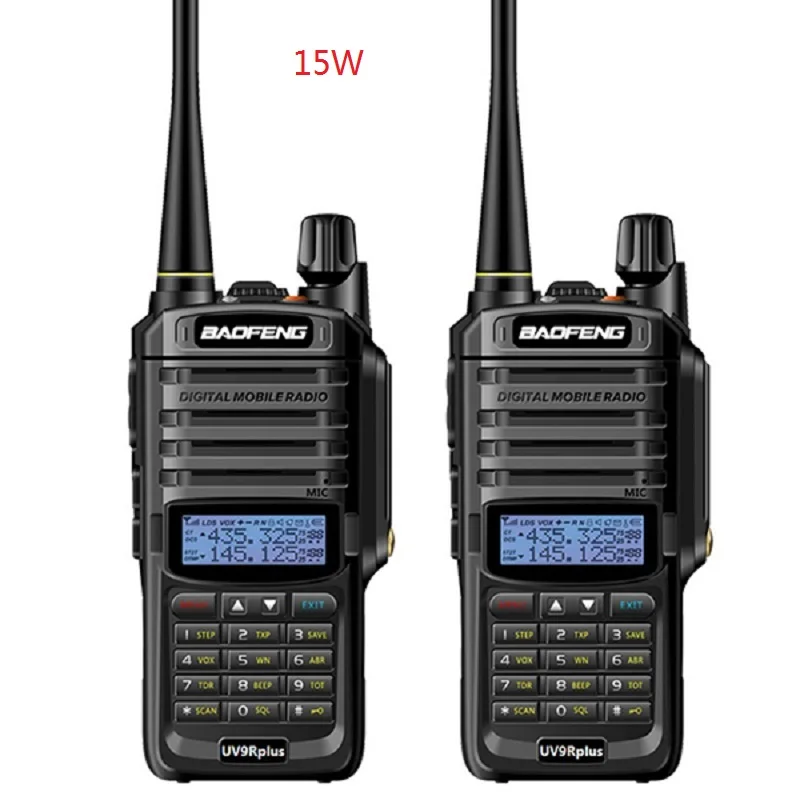 Новинка 2020 2 шт. 10 Вт 4800 мАч двухсторонняя радиостанция BaoFeng UV 9R plus VHF UHF портативная