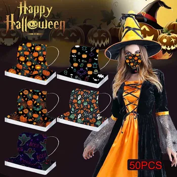 50pc Mascarillas Adulte Unisex Halloween Funny Printed Face Masks Disposable Mascarilla 3 Capas Nonwove Breathable Mascherine
50pc Mascarillas Adulte Unisex Halloween Funny Printed Face Masks Disposable Mascarilla 3 Capas Nonwove Breathable Mascherine