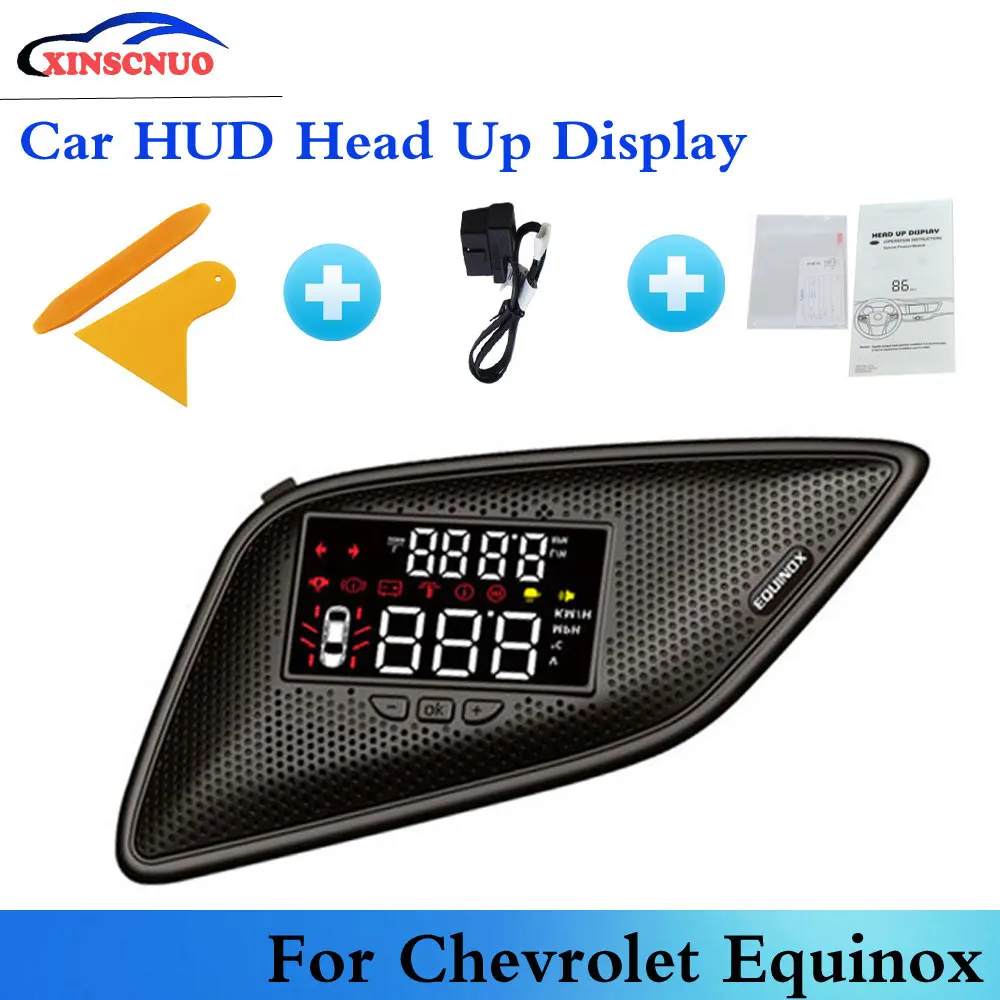 XINSCNUO Car HUD Head Up Display For Chevrolet Equinox 2017 2018 2019 OBD Speedometer Projector Safe Driving Airborne computer
XINSCNUO Car HUD Head Up Display For Chevrolet Equinox 2017 2018 2019 OBD Speedometer Projector Safe Driving Airborne computer