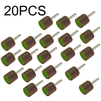 20x Flap Wheel Disc Shaft Mounted Sanding Disc Drill 25*25mm 40 & 80 Grit 2019