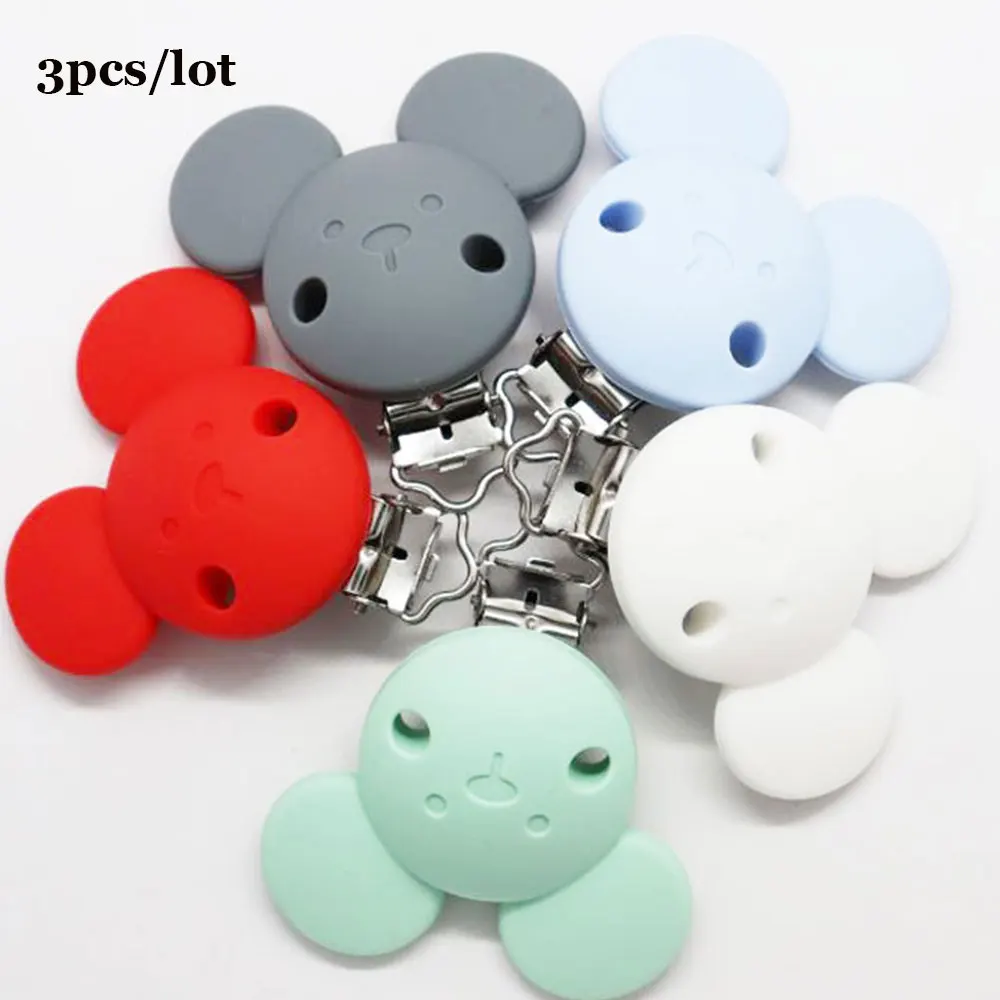 3Pcs Mouse Baby Pacifer Clips Perle Silicone Teether Clip DIY Baby Dummy Chain Nipple Holder Soother Animal Nursing Teething Toy
3Pcs Mouse Baby Pacifer Clips Perle Silicone Teether Clip DIY Baby Dummy Chain Nipple Holder Soother Animal Nursing Teething Toy