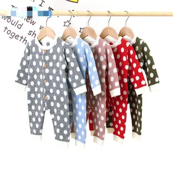 Autumn Newborn Baby Girls Boy Romper Clothes 0-18M Polka Print Knitted Romper Jumpsuit Outfits 6 Colors
Autumn Newborn Baby Girls Boy Romper Clothes 0-18M Polka Print Knitted Romper Jumpsuit Outfits 6 Colors