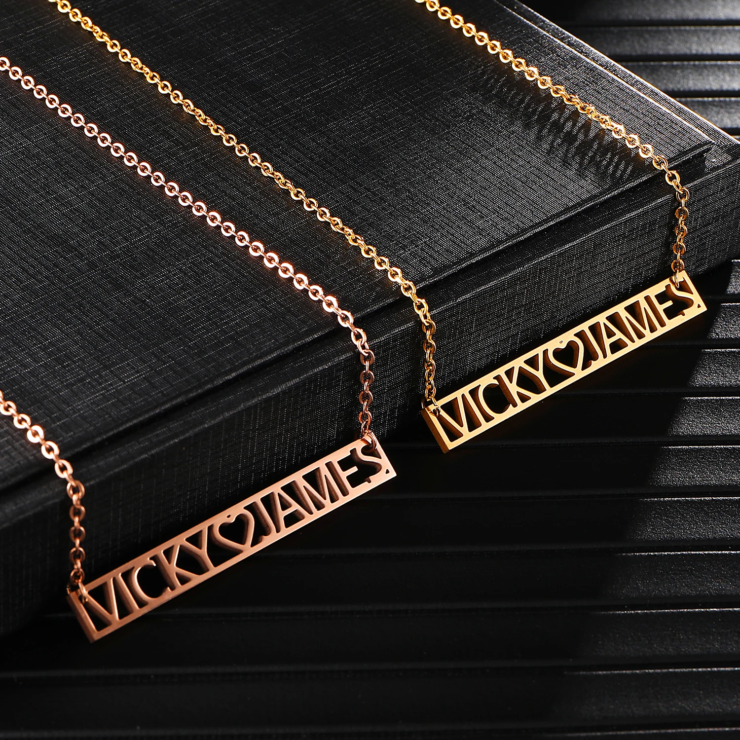 Custom Necklace Handmade with Roman Numeral Date Greek Letters Hollow Bar Statement Personalized Couple Names Charm Necklaces
Custom Necklace Handmade with Roman Numeral Date Greek Letters Hollow Bar Statement Personalized Couple Names Charm Necklaces