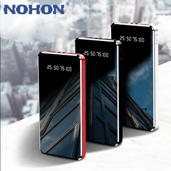 NOHON 10000mAh Power Bank For iPhone Xs Max XR iPad Samsung S9 Xiaomi Mi 8 9 Portable External Battery Phone Charger Powerbank 
NOHON 10000mAh Power Bank For iPhone Xs Max XR iPad Samsung S9 Xiaomi Mi 8 9 Portable External Battery Phone Charger Powerbank