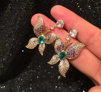 Luxury Super Fairy Elegant Butterfly Earrings Gradient Color Micro Inlay Zircon Temperament Petal Earrings
Luxury Super Fairy Elegant Butterfly Earrings Gradient Color Micro Inlay Zircon Temperament Petal Earrings