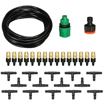 Patio Cooling Misting System Water Spray Mist Atomizing Hose Nozzles Set Garden Greenhouse Irrigation Watering Kit
Patio Cooling Misting System Water Spray Mist Atomizing Hose Nozzles Set Garden Greenhouse Irrigation Watering Kit