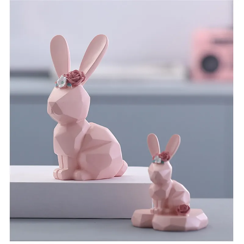 Cute Modern Abstract Fortune Rabbit Statue Resin Ornament Home Decoration Accessories Pink Resin Fortune Rabbit Sculpture R2453
Cute Modern Abstract Fortune Rabbit Statue Resin Ornament Home Decoration Accessories Pink Resin Fortune Rabbit Sculpture R2453