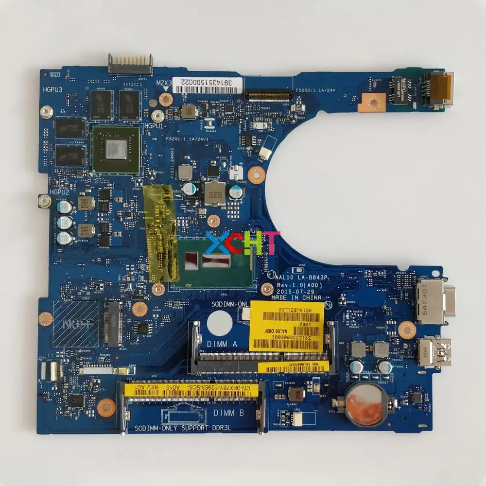 CN-0PX78Y 0PX78Y PX78Y AAL10 LA-B843P w i3-5015U Процессор N16V-GM-B1 для Dell Inspiron 5458 5558 5758 ноутбук ПК ноутбук материнская плата
CN-0PX78Y 0PX78Y PX78Y AAL10 LA-B843P w i3-5015U Процессор N16V-GM-B1 для Dell Inspiron 5458 5558 5758 ноутбук ПК ноутбук материнская плата