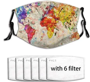 Vintage World Map-3 Dust-Proof Face Mask Novelty Windproof Mouth Face Cover Reusable Comfortable Adjustable With 6 Filter
Vintage World Map-3 Dust-Proof Face Mask Novelty Windproof Mouth Face Cover Reusable Comfortable Adjustable With 6 Filter
