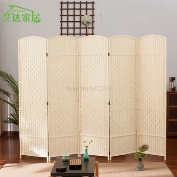 Straw screens cut off fashion simple living room porch generation bedroom folding screen Hotel simple 
Straw screens cut off fashion simple living room porch generation bedroom folding screen Hotel simple