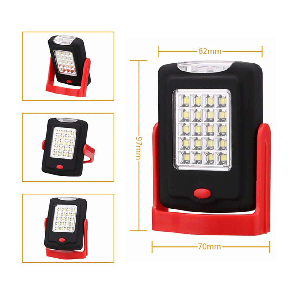 23 LEDs Portable LED Work Flashlight Torch Lantern Working Light Stand 2 Modes Camping Handy Lamp Inspection With Magnet Hook
23 LEDs Portable LED Work Flashlight Torch Lantern Working Light Stand 2 Modes Camping Handy Lamp Inspection With Magnet Hook