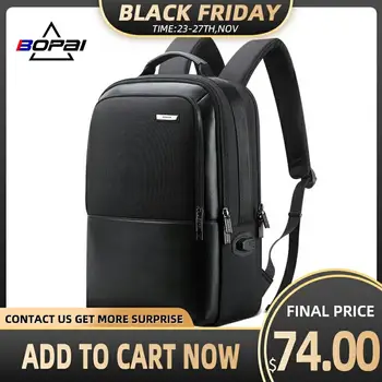 BOPAI Leather Backpack Men Anti Theft Backpack USB Charging Laptop Backpack for 15.6 Inch Multifunctional Business Backpack Male
BOPAI Leather Backpack Men Anti Theft Backpack USB Charging Laptop Backpack for 15.6 Inch Multifunctional Business Backpack Male