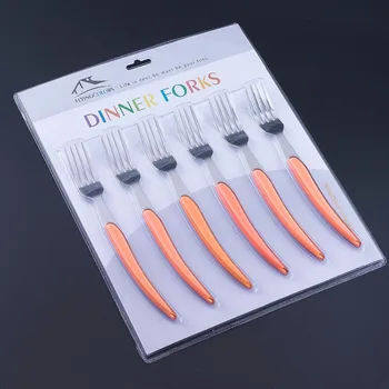 6pcs/lot Stainless Steel Dinner Forks Colored Handle Steak Fork set colorful Handle Flatware Christmas Dinnerware Cutlery 8.5''
6pcs/lot Stainless Steel Dinner Forks Colored Handle Steak Fork set colorful Handle Flatware Christmas Dinnerware Cutlery 8.5''