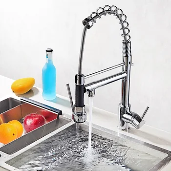 Modern Kitchen Spring Sink Faucets High Arc Pull out 360° Rotate Faucets with Ceramics Valve Core 2 Water Outlet Modes
Modern Kitchen Spring Sink Faucets High Arc Pull out 360° Rotate Faucets with Ceramics Valve Core 2 Water Outlet Modes