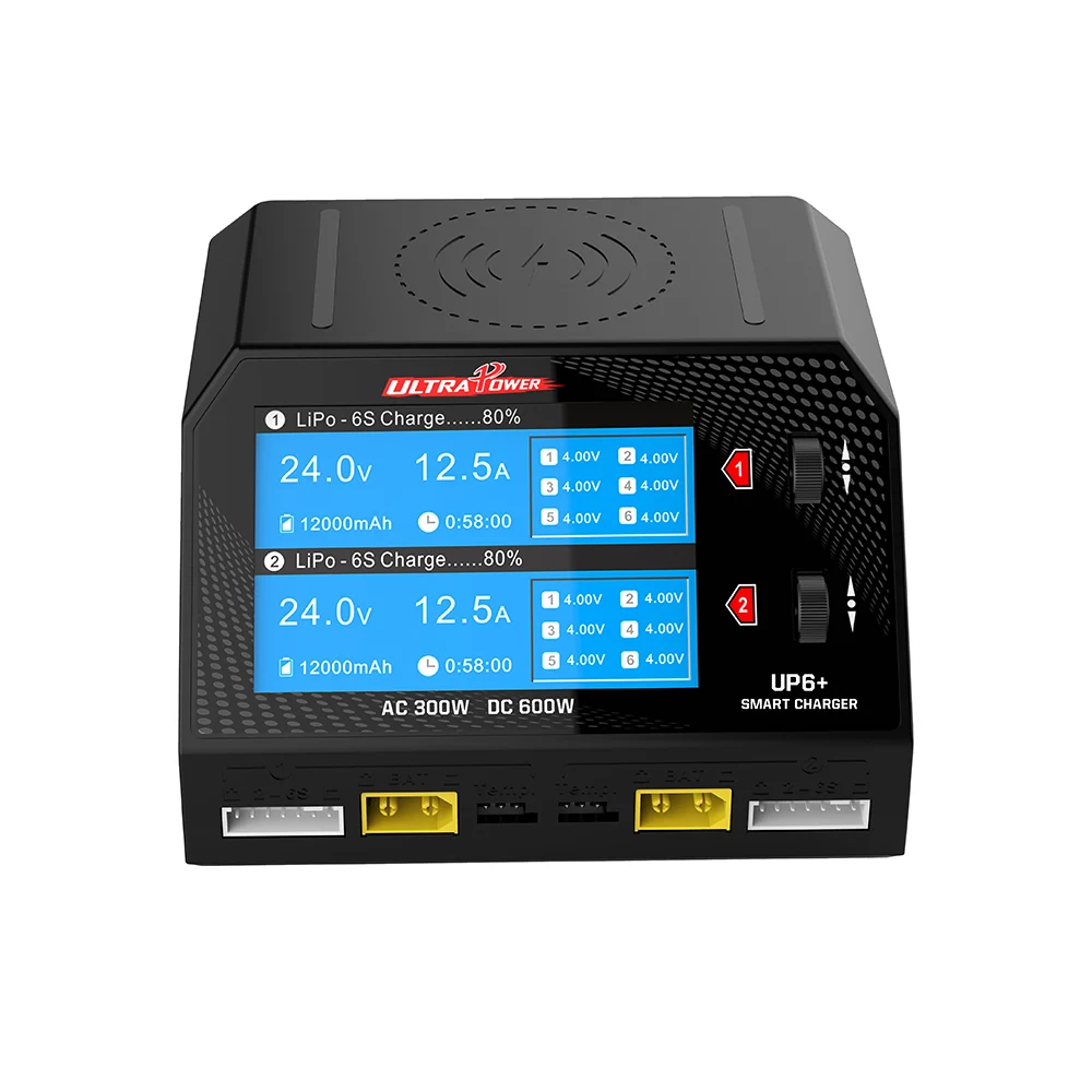 ULTRA POWER UP6 Balance Charger Discharger AC 2x150W DC 2x300W 2x16A Dual Channel Charger Motor Servo Tester Wireless Charger
ULTRA POWER UP6 Balance Charger Discharger AC 2x150W DC 2x300W 2x16A Dual Channel Charger Motor Servo Tester Wireless Charger