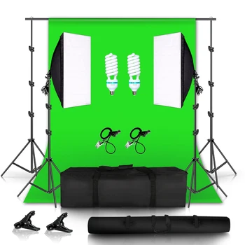 135W Softbox Continuous Lighting Kit with Backdrop Support System for Photo Studio Product, Portrait and Video Shoot
135W Softbox Continuous Lighting Kit with Backdrop Support System for Photo Studio Product, Portrait and Video Shoot