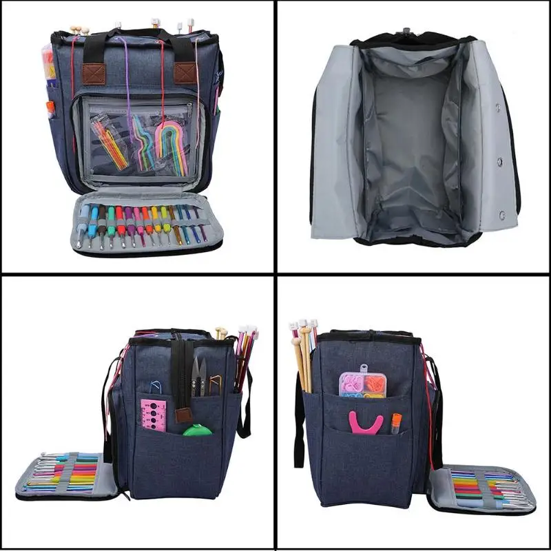 Portable Knitting Bag Oxford Large Capacity Multi-function Yarn Tote Wool Crochet Hooks Sewing Needles Storage Bags
Portable Knitting Bag Oxford Large Capacity Multi-function Yarn Tote Wool Crochet Hooks Sewing Needles Storage Bags