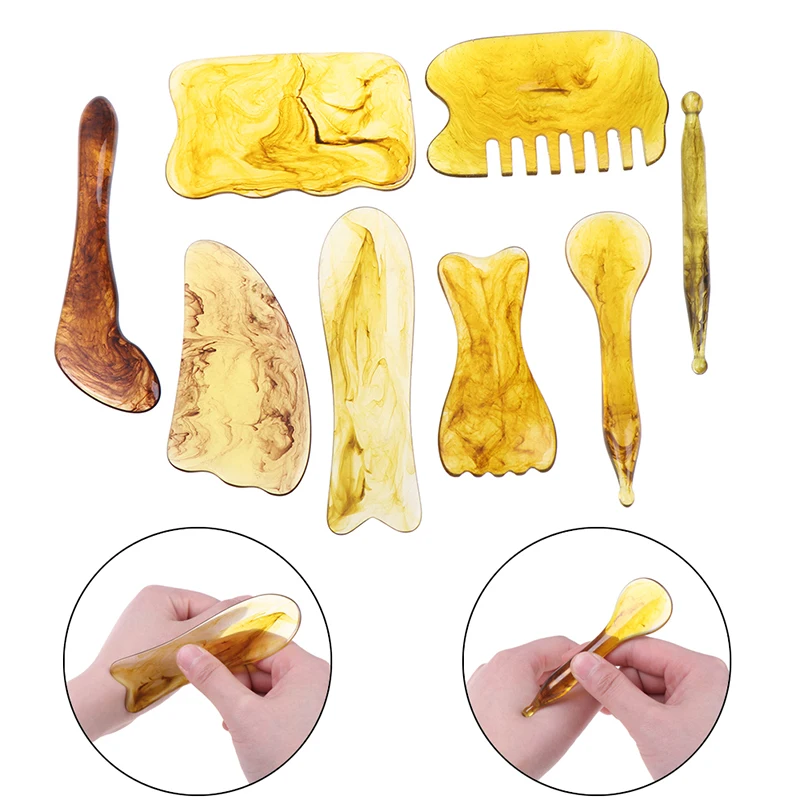 1PC Natural Resin Guasha Massage Sticks Tool SPA Therapy GuaSha Massager Scraping Board Antistress Body New
1PC Natural Resin Guasha Massage Sticks Tool SPA Therapy GuaSha Massager Scraping Board Antistress Body New