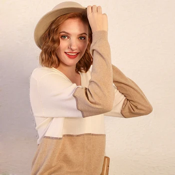 100% Cashmere Sweater Women Cardigans Patchwork Chain Design V Neck Long Sleeves Ladies Casual Loose Knitwear New Fashion
100% Cashmere Sweater Women Cardigans Patchwork Chain Design V Neck Long Sleeves Ladies Casual Loose Knitwear New Fashion