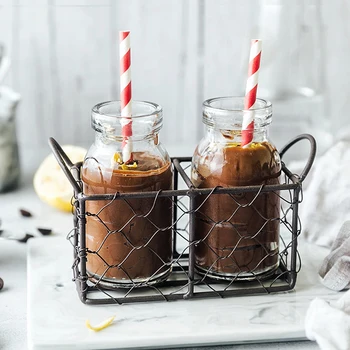Grid Basket Iron Bottle Juice Bottle Decoration Creative Flower Pot Stand Small Object Display Interior Pendant MJ710
Grid Basket Iron Bottle Juice Bottle Decoration Creative Flower Pot Stand Small Object Display Interior Pendant MJ710