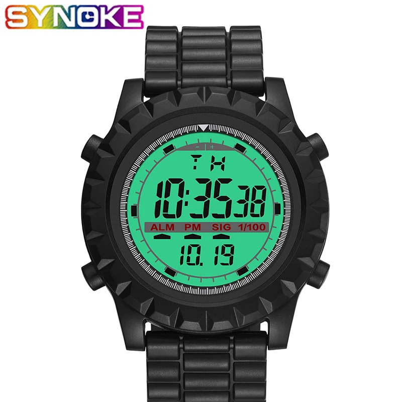 SYNOKE New Arrival Men Digital Watches Outdoor Sports LED Wristwatch Alarm Digital Watch Waterproof Army Watch for Women
SYNOKE New Arrival Men Digital Watches Outdoor Sports LED Wristwatch Alarm Digital Watch Waterproof Army Watch for Women