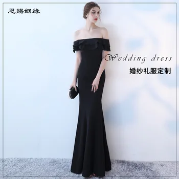 2020 Europe and America Shoulder strap Sexy Fishtail buttocks Waist dress Party evening dress Strap design
2020 Europe and America Shoulder strap Sexy Fishtail buttocks Waist dress Party evening dress Strap design