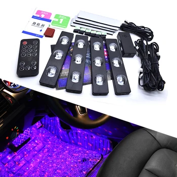4pcs/set Car LED Starry Foot Light USB Atmosphere Ambient DJ Mixed Colorful Music Rhythm Sound Voice Control Laser Lamp
4pcs/set Car LED Starry Foot Light USB Atmosphere Ambient DJ Mixed Colorful Music Rhythm Sound Voice Control Laser Lamp