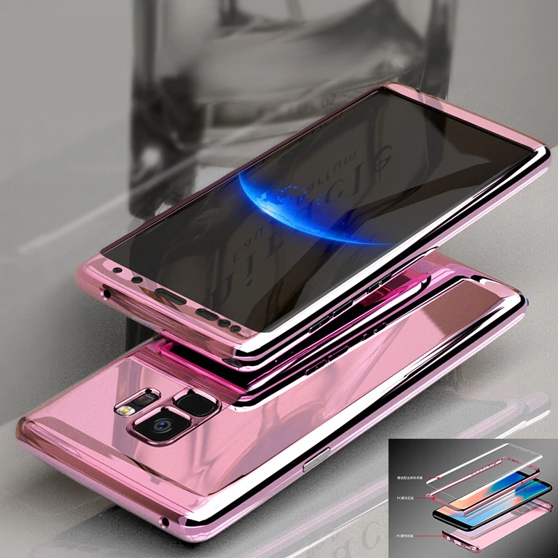360 Full Cover Phone Case For Samsung Galaxy S10 S9 S8 Plus Note 9 Mirror Protective Case For Samsung S10 Plus S10 e Case Cover
360 Full Cover Phone Case For Samsung Galaxy S10 S9 S8 Plus Note 9 Mirror Protective Case For Samsung S10 Plus S10 e Case Cover