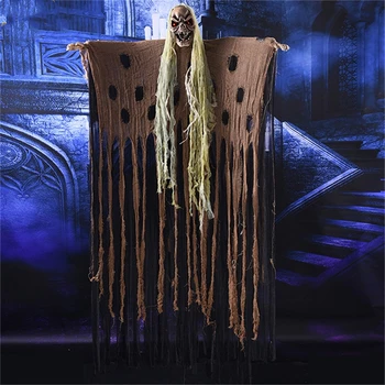 Horror Hanging Halloween Ghost Electric Haunted House Escape Spooky Halloween Ornaments Voice Control Scary Halloween Props
Horror Hanging Halloween Ghost Electric Haunted House Escape Spooky Halloween Ornaments Voice Control Scary Halloween Props