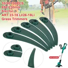 50/100pcs Plastic Blades For Bosch Art 23-18Li/26-18li Grass Strimmer Trimmer Plastic Garden Accessories LawnMower Plastic Blade
50/100pcs Plastic Blades For Bosch Art 23-18Li/26-18li Grass Strimmer Trimmer Plastic Garden Accessories LawnMower Plastic Blade