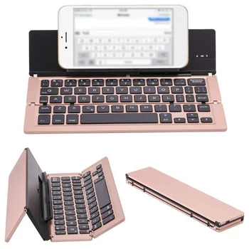 Aluminum Alloy Housing With Stand Bluetooth Mini Tri Folding Keyboard Universal For Mobile Phone Tablet Wireless
Aluminum Alloy Housing With Stand Bluetooth Mini Tri Folding Keyboard Universal For Mobile Phone Tablet Wireless