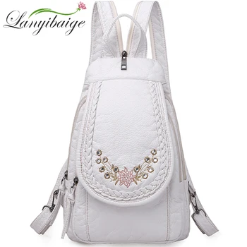 New Fashion Embroidery Women Backpack Rhombic Lattice Cute Kitten Pattern Leather Ladies Backpack Lightweight And Soft Backpack
New Fashion Embroidery Women Backpack Rhombic Lattice Cute Kitten Pattern Leather Ladies Backpack Lightweight And Soft Backpack