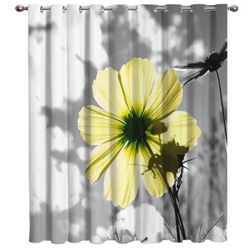 Yellow Flowers Under The Sky Window Treatment Hardware Sets Curtains for the Kitchen Living Room
Yellow Flowers Under The Sky Window Treatment Hardware Sets Curtains for the Kitchen Living Room