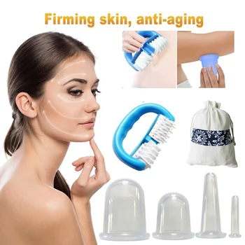 Silicone Vacuum Cupping Cups Anti Cellulite Massage Cups Pain Relief Body Care Massage Roller Manual Suction Cups Therapy
Silicone Vacuum Cupping Cups Anti Cellulite Massage Cups Pain Relief Body Care Massage Roller Manual Suction Cups Therapy