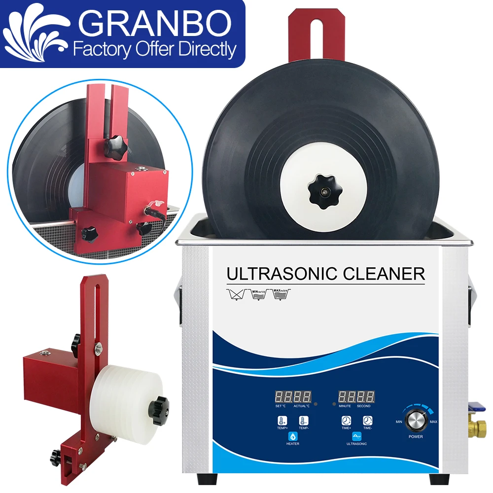 Lp Ultrasonic Cleaner Bath 6.5L 180W Power Adjustable with Alloy Records Bracket 6-7RPM EU/US/AU/UK Plug Vinyl records CD Disc
Lp Ultrasonic Cleaner Bath 6.5L 180W Power Adjustable with Alloy Records Bracket 6-7RPM EU/US/AU/UK Plug Vinyl records CD Disc