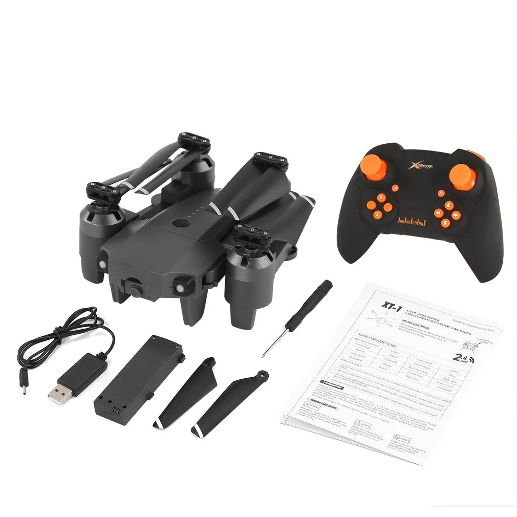 Attop XT-1 RC Drone Quadcopter 2.4G Altitude Hold Mode Foldable Headless 3D Flip Roll One Key Takeoff/Landing Speed Switch Toys
Attop XT-1 RC Drone Quadcopter 2.4G Altitude Hold Mode Foldable Headless 3D Flip Roll One Key Takeoff/Landing Speed Switch Toys