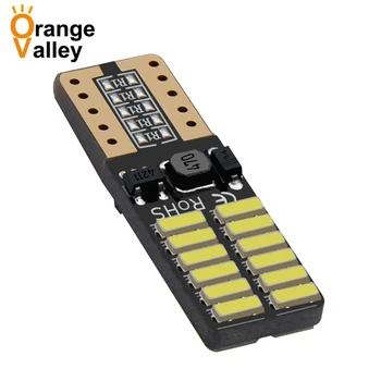 1Pcs Super Bright T10 W5W 24 LED 4014 SMD Car Led Wedge Light Marker Side Dome Interior Lamp Bulb DC 12-28V
1Pcs Super Bright T10 W5W 24 LED 4014 SMD Car Led Wedge Light Marker Side Dome Interior Lamp Bulb DC 12-28V
