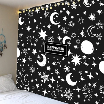 Stars and Moon Tapestry Wall Mount Tarot Tapestry Polyester Fabric Stars and Moon Pattern Blankets Tapestry Home Decoration Astr
Stars and Moon Tapestry Wall Mount Tarot Tapestry Polyester Fabric Stars and Moon Pattern Blankets Tapestry Home Decoration Astr
