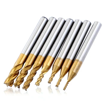 7PCS Milling Cutters 1.5-6mm Titanium Coated 4 Flutes Router Bits Straight Shank For Cutting Wood New
7PCS Milling Cutters 1.5-6mm Titanium Coated 4 Flutes Router Bits Straight Shank For Cutting Wood New