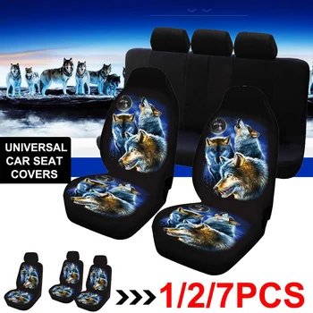 1/7pcs Universal Car Front Seat Covers 3D Wolf Printed Mesh Sponge Cushion Full Cover Set for Most Car Interior Accessories 
1/7pcs Universal Car Front Seat Covers 3D Wolf Printed Mesh Sponge Cushion Full Cover Set for Most Car Interior Accessories