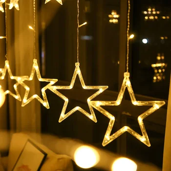 LED Curtain String Light Star Moon Flash Fairy Warm White Multicolor Lamp Plug Models Decorative Night Light for Christmas Decor
LED Curtain String Light Star Moon Flash Fairy Warm White Multicolor Lamp Plug Models Decorative Night Light for Christmas Decor