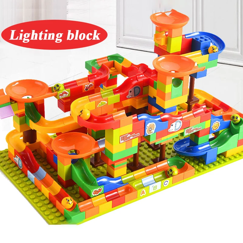 256pcs path running Maze Ball Track Building Blocks ball slide DIY light puzzle inserts assembled small particles building block
256pcs path running Maze Ball Track Building Blocks ball slide DIY light puzzle inserts assembled small particles building block