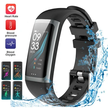 Smart Fitness Tracker Watch Smart Bracelet Color Screen Waterproof Watch Heart Rate Blood Pressure Oxygen Wristband Sports Band
Smart Fitness Tracker Watch Smart Bracelet Color Screen Waterproof Watch Heart Rate Blood Pressure Oxygen Wristband Sports Band